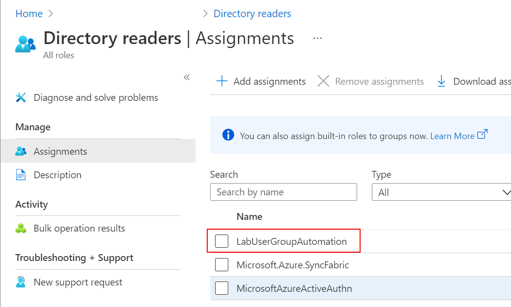 Azure AD Role Membership