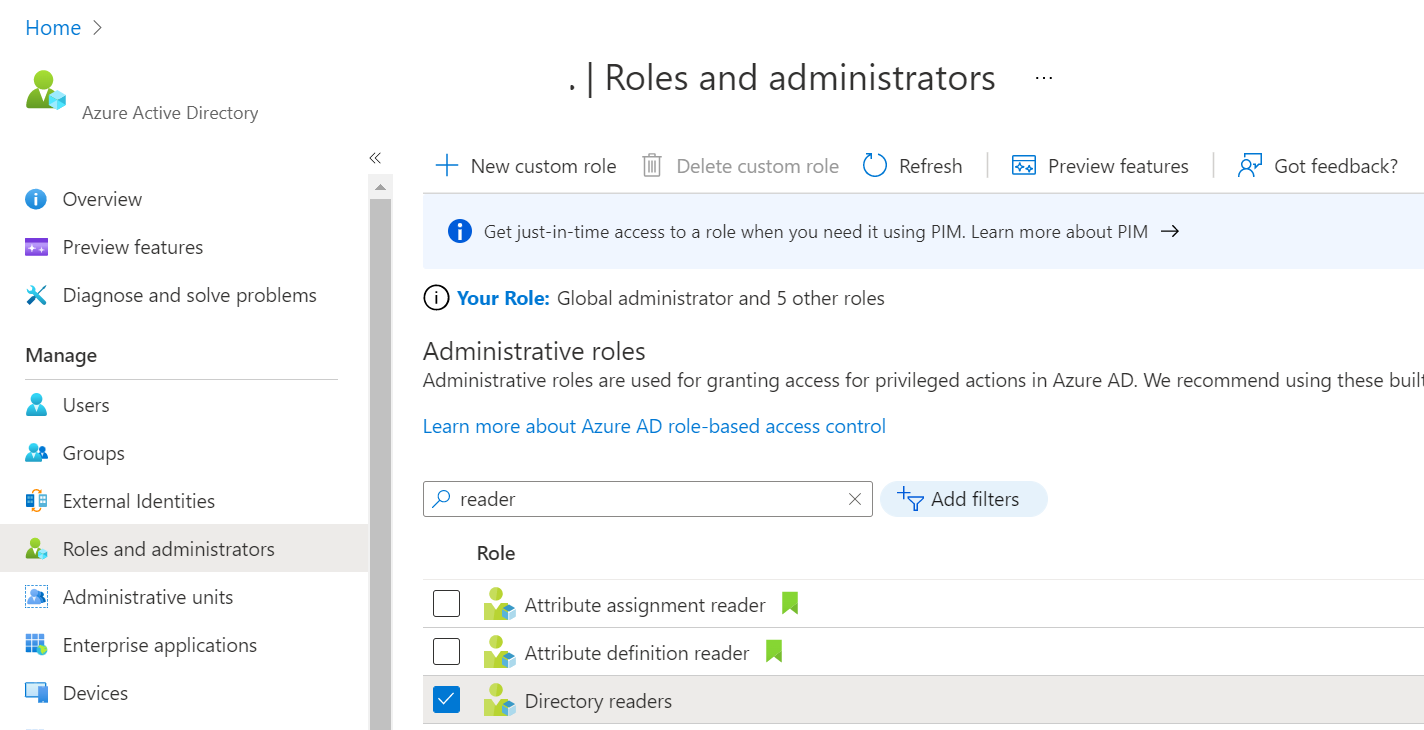 Azure AD Roles