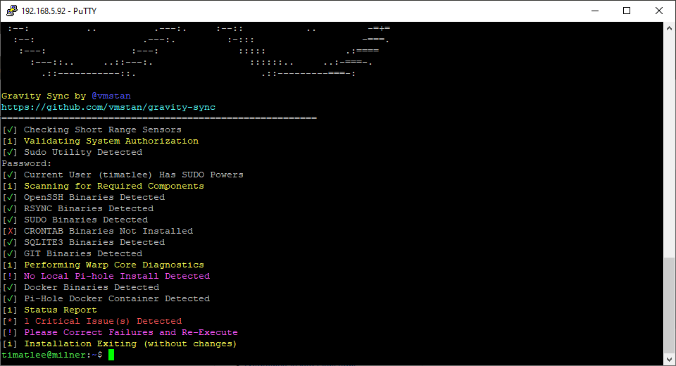 Primary host cron issues