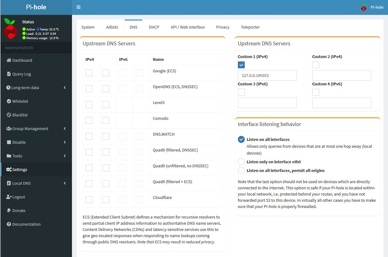 Synology DNS Settings